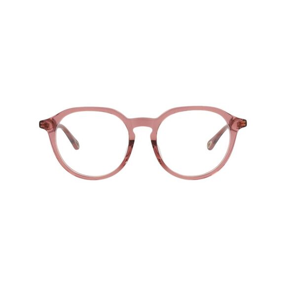 Chloé Round-Frame Bio Acetate Optical Frames Pink Womens - Picture 1 of 6